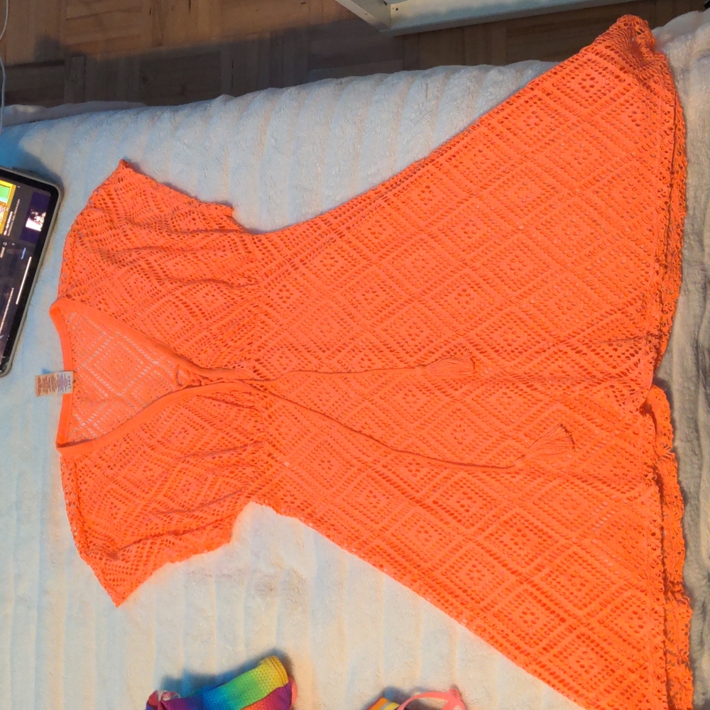 Cover-up, flash/bright peach Pink 🍑, size Small